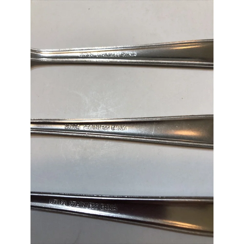 Utica Stainless Steel Flatware Mixed Lot Of 12 Sea Sprite Pattern Silverware